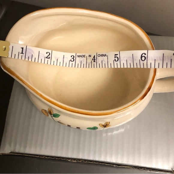 Vintage Gravy Boat With Plate International China Heartland Stoneware Japan 7774 - Picture 9 of 10